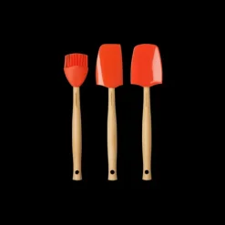 LE CREUSET Set de 3 Spatules Silicone Volcanique