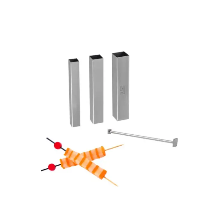 TELLIER Set Design culinaire, 3 tubes découpoirs carrés + poussoirs Online