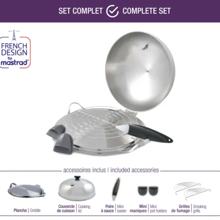 MASTRAD Set Plancha avec Accessoires O'Plancha Hot