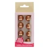 FUNCAKES Sphère en Chocolat Bronze 2 cm (x8)