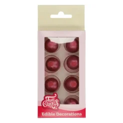 FUNCAKES Sphère en Chocolat Rubis 2 cm (x8) Online