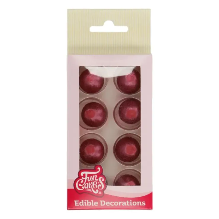 FUNCAKES Sphère en Chocolat Rubis 2 cm (x8) Online