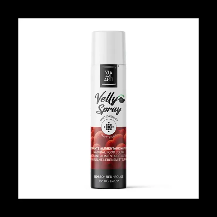 VELLY SPRAY Spray Velours Rouge 250 ml Colorant Alimentaire Pro Sale