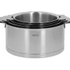 CRISTEL Série de 4 Casseroles Strate Amovible Inox Hot