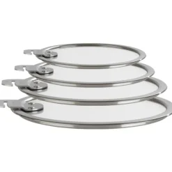 CRISTEL Série de Couvercles Plats en Verre Trempé 14 à 20 cm Strate Amovible New