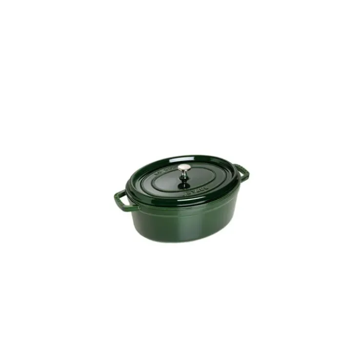 STAUB Cocotte Fonte Ovale 29 cm Vert Basilic Majolique 4,2 L Outlet