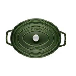 STAUB Cocotte Fonte Ovale 29 cm Vert Basilic Majolique 4,2 L Outlet