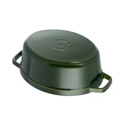 STAUB Cocotte Fonte Ovale 29 cm Vert Basilic Majolique 4,2 L Outlet