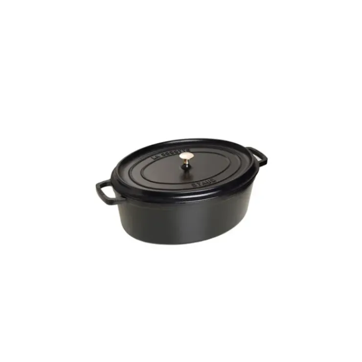 STAUB Cocotte Fonte Ovale 37 cm Noir Mat 8 L Sale