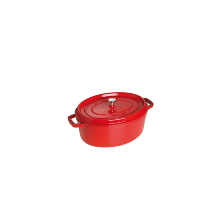 STAUB Cocotte Fonte Ovale 29 cm Rouge Cerise 4,2 L New