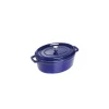 STAUB Cocotte Fonte Ovale 33 cm Bleu Intense Majolique 6,7 L Clearance