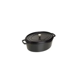 STAUB Cocotte Fonte Ovale 31 cm Noir Mat 5,5 L New