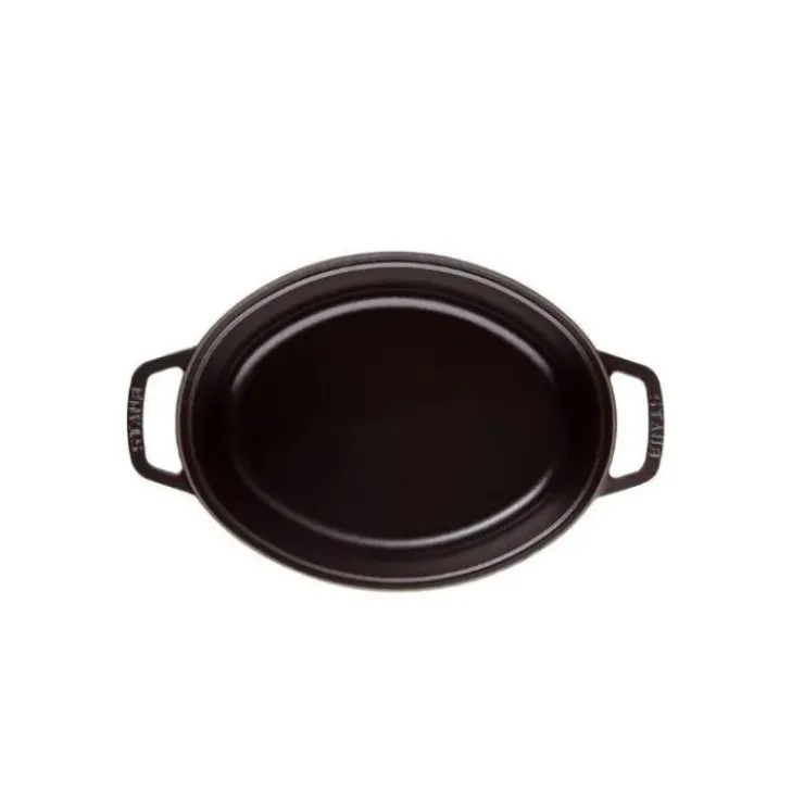 STAUB Cocotte Fonte Ovale 31 cm Noir Mat 5,5 L New