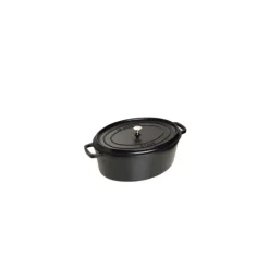 STAUB Cocotte Fonte Ovale 27 cm Noir Mat 3,2 L Best