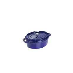 STAUB Cocotte Fonte Ovale 29 cm Bleu Intense Majolique 4,2 L Sale