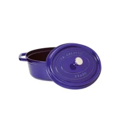 STAUB Cocotte Fonte Ovale 29 cm Bleu Intense Majolique 4,2 L Sale