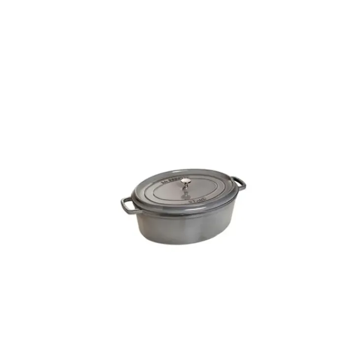 STAUB Cocotte Fonte Ovale 17 cm Gris Graphite 1 L Clearance