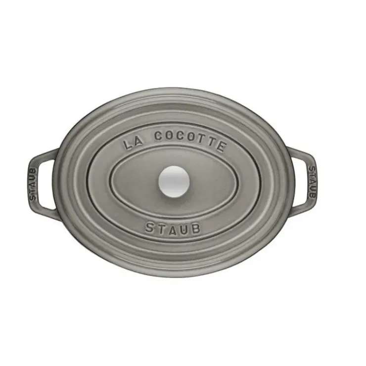 STAUB Cocotte Fonte Ovale 17 cm Gris Graphite 1 L Clearance