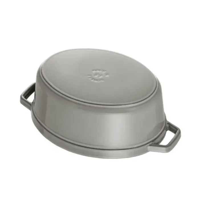 STAUB Cocotte Fonte Ovale 17 cm Gris Graphite 1 L Clearance
