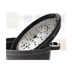 STAUB Cocotte Fonte Ovale 27 cm Gris Graphite 3,2 L Best