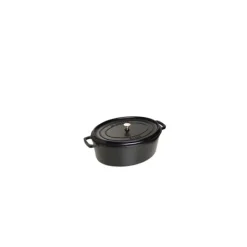 STAUB Cocotte Fonte Ovale 15 cm Noir Mat 0,6 L Discount