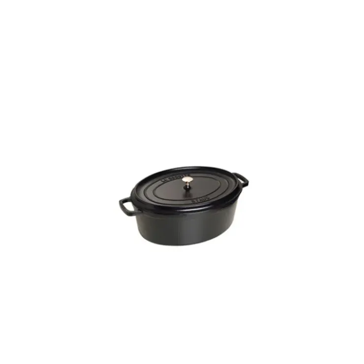 STAUB Cocotte Fonte Ovale 17 cm Noir Mat 1 L Outlet