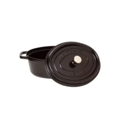 STAUB Cocotte Fonte Ovale 33 cm Noir Mat 6,7 L Best