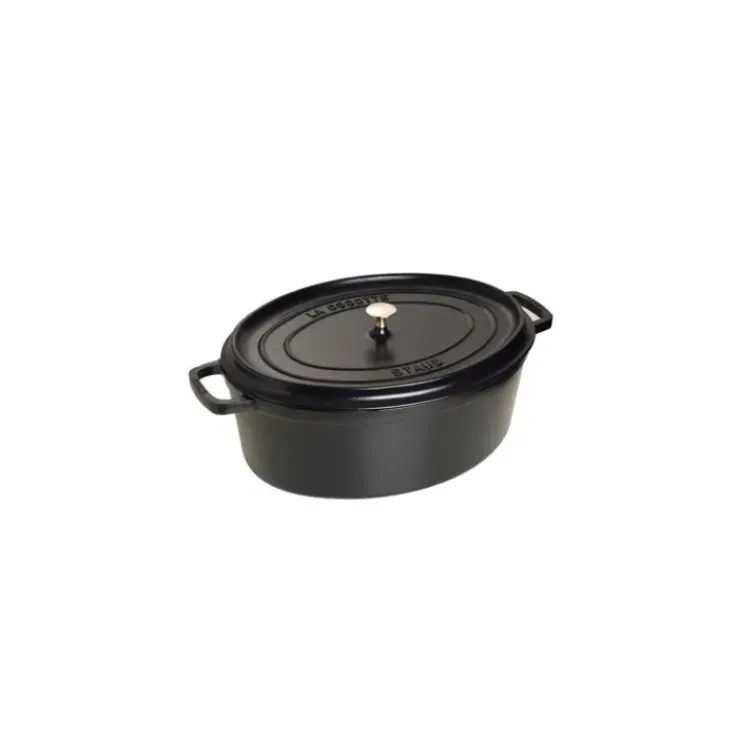 STAUB Cocotte Fonte Ovale 41 cm Noir Mat 12 L Clearance