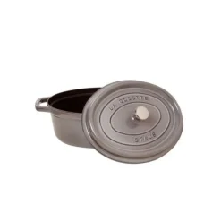 STAUB Cocotte Fonte Ovale 33 cm Gris Graphite 6,7 L Best