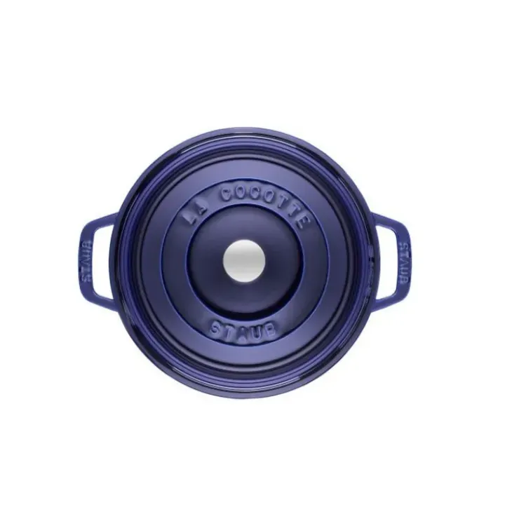 STAUB Cocotte Fonte Ronde 26 cm Bleu Intense Majolique 5,2 L Outlet