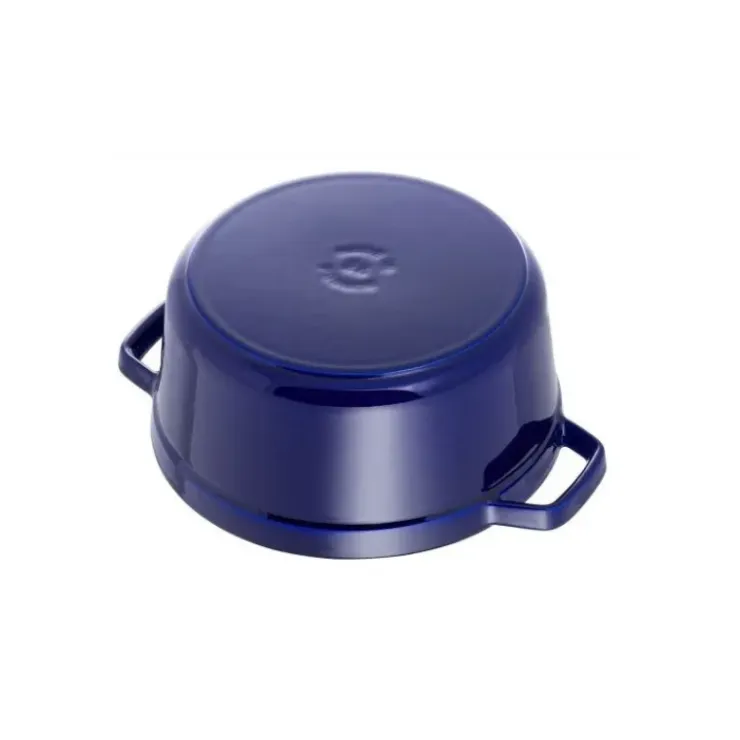 STAUB Cocotte Fonte Ronde 26 cm Bleu Intense Majolique 5,2 L Outlet