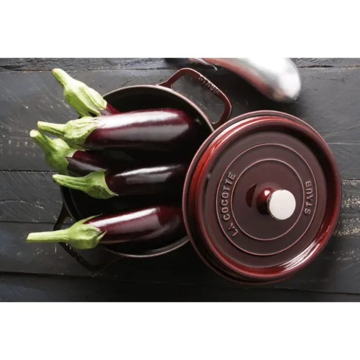STAUB Cocotte Fonte Ronde 28 cm Grenadine Majolique 6,7 L Hot