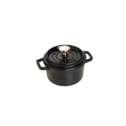 STAUB Cocotte Fonte Ronde 14 cm Noir Mat 0,8 L Online