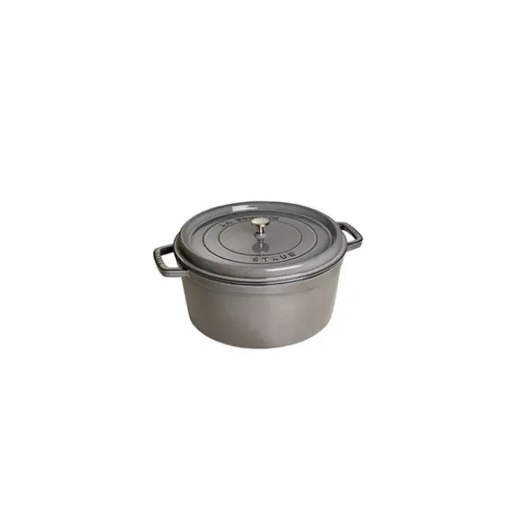 STAUB Cocotte Fonte Ronde 20 cm Gris Graphite 2,2 L New