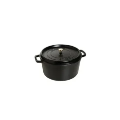 STAUB Cocotte Fonte Ronde 22 cm Noir Mat 2,6 L Outlet