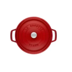 STAUB Cocotte Fonte Ronde 22 cm Rouge Cerise 2,6 L Sale