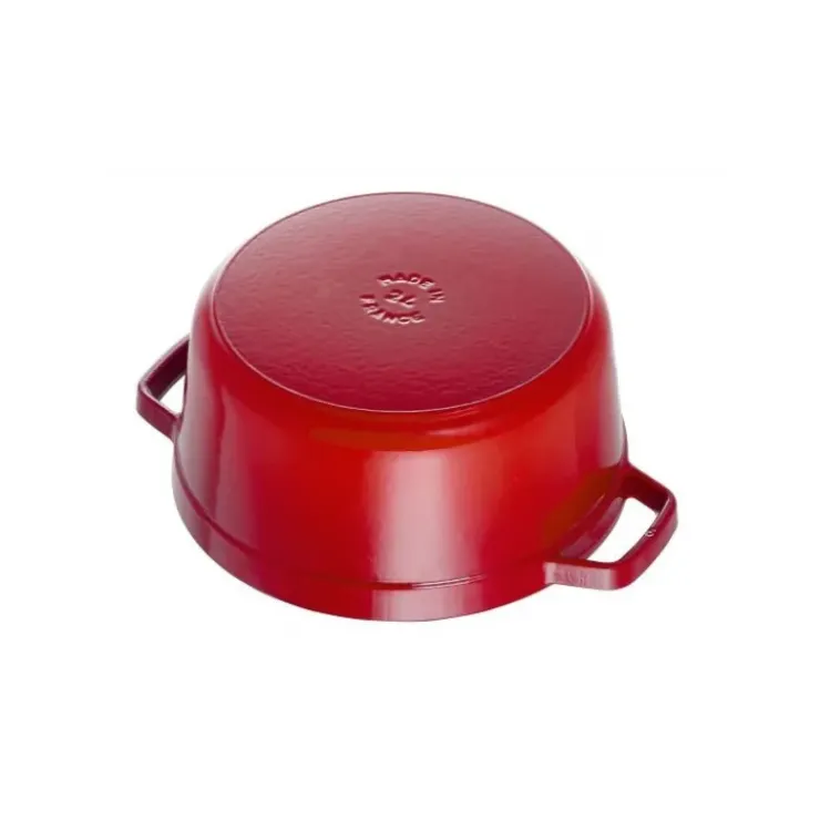 STAUB Cocotte Fonte Ronde 22 cm Rouge Cerise 2,6 L Sale