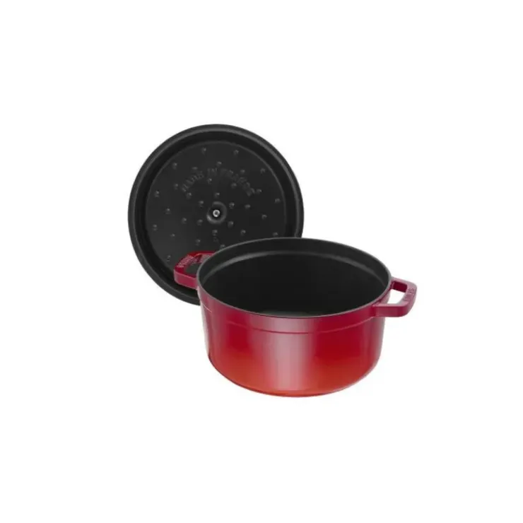 STAUB Cocotte Fonte Ronde 22 cm Rouge Cerise 2,6 L Sale