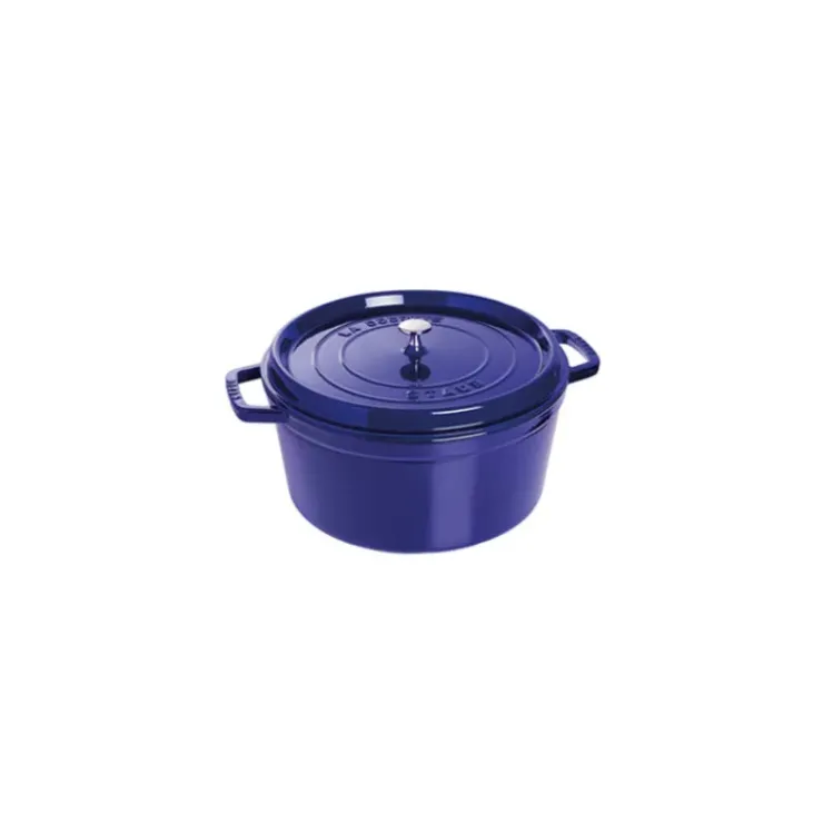 STAUB Cocotte Fonte Ronde 28 cm Bleu Intense Majolique 6,7 L Discount