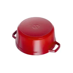 STAUB Cocotte Fonte Ronde 26 cm Rouge Cerise 5,2 L Discount