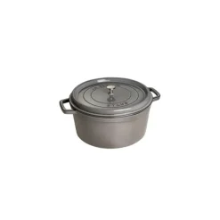 STAUB Cocotte Fonte Ronde 28 cm Gris Graphite 6,7 L Best