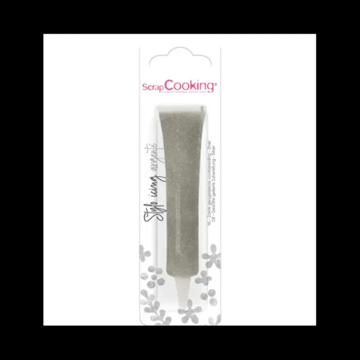 SCRAPCOOKING Stylo Alimentaire Icing Argenté 26 g Clearance