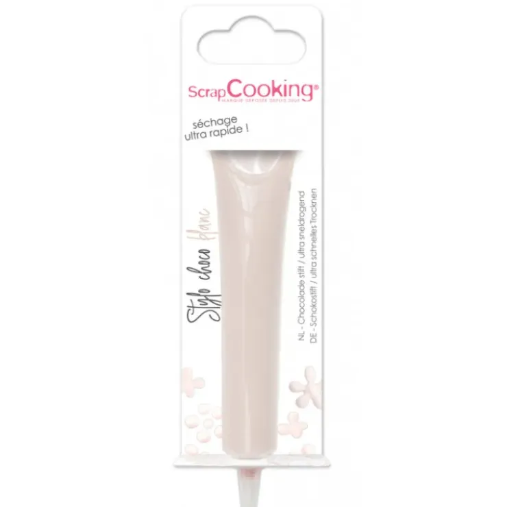 SCRAPCOOKING Stylo Chocolat Blanc 25 g New