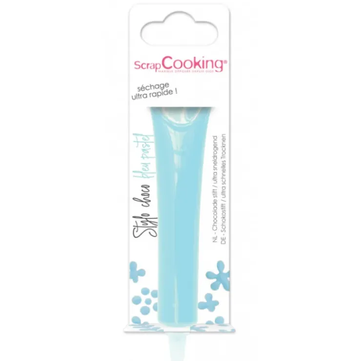 SCRAPCOOKING Stylo Chocolat Bleu Ciel 25 g New