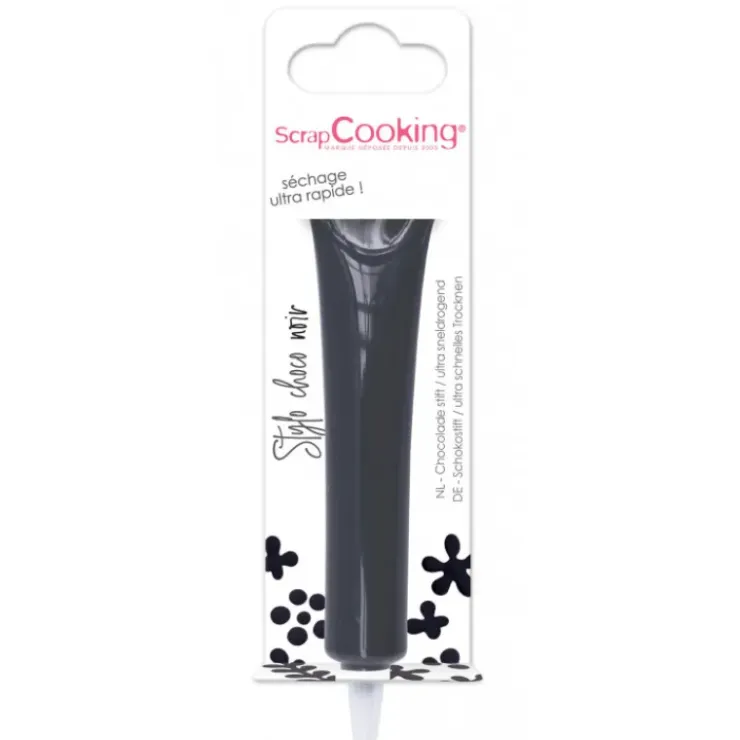 SCRAPCOOKING Stylo Chocolat Noir 25 g New