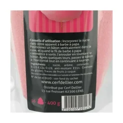 PATISDECOR Sucre Barbe à Papa Fraise 400 g Patisdécor Best