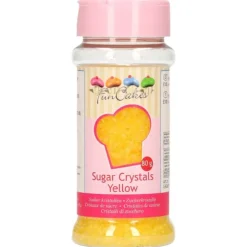 FUNCAKES Sucre coloré Jaune 80g