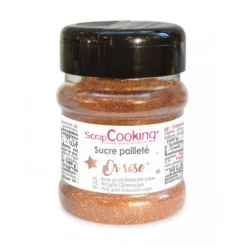 SCRAPCOOKING Sucre Pailleté Or Rose 160 g Sale