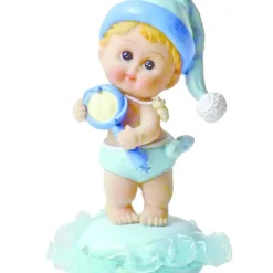 CUISINEADDICT Sujet bapteme Garçon Debout Bleu 9 cm Clearance