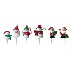 CUISINEADDICT Sujets de Noël Rouge sur pique x72 Discount